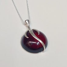 HWG-096 Pendant Round, dark amber $74 at Hunter Wolff Gallery